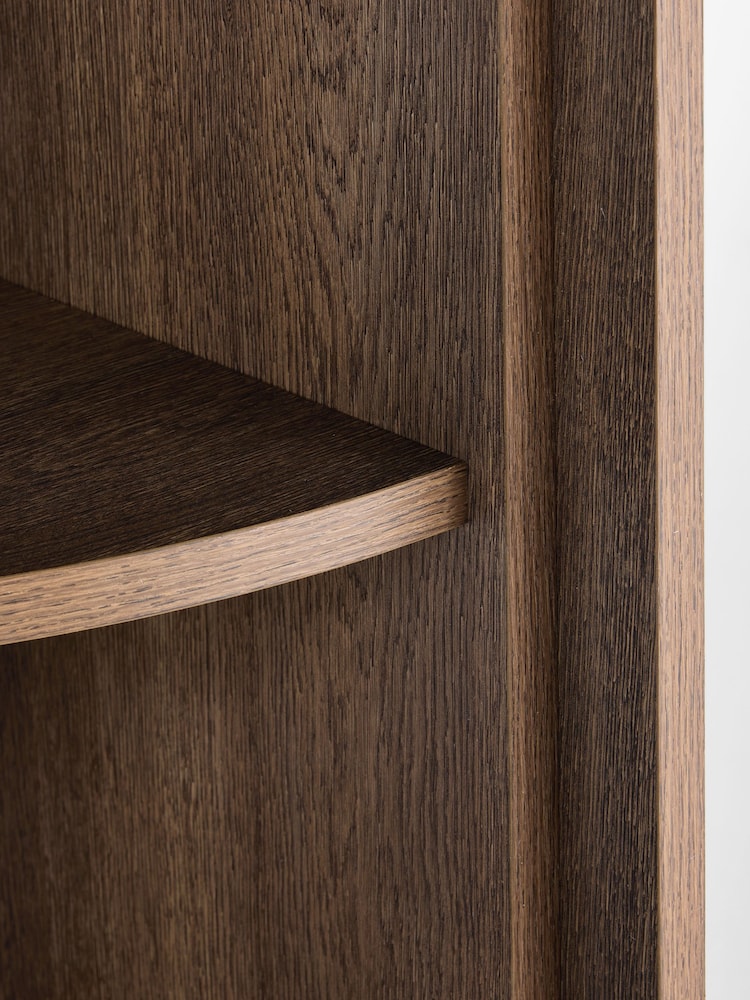 Dark Natural Arches Mango Wood Effect Corner Shelf - Image 5 of 5