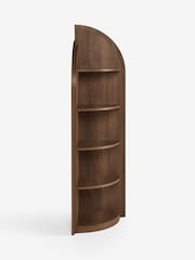 Dark Natural Arches Mango Wood Effect Corner Shelf - Image 6 of 8
