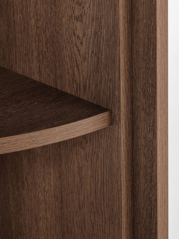 Dark Natural Arches Mango Wood Effect Corner Shelf - Image 8 of 8 Dark Natural Arches Mango Wood Effect Corner Shelf - Image 8 of 8