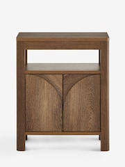 Dark Natural Arches Mango Effect Storage Side Table - Image 1 of 5