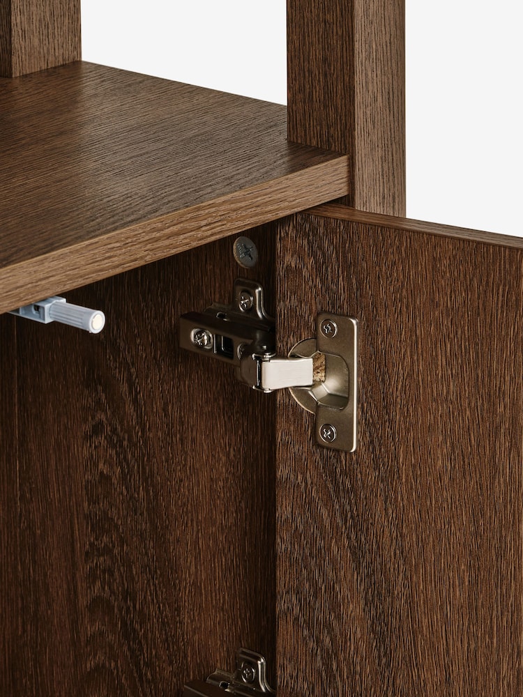 Dark Natural Arches Mango Effect Storage Side Table - Image 10 of 10 Dark Natural Arches Mango Effect Storage Side Table - Image 10 of 10