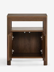 Dark Natural Arches Mango Effect Storage Side Table - Image 2 of 5