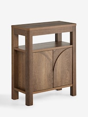 Dark Natural Arches Mango Effect Storage Side Table - Image 3 of 5