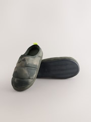 Khaki Camo Warm Lined Slipper Mules - Image 3 of 5