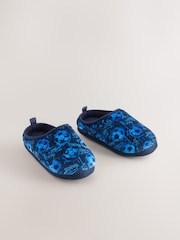 Blue Football Warm Lined Slipper Mules - Image 1 of 5