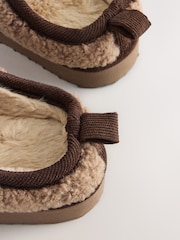 Brown Reindeer Novelty Slippers - Image 5 of 5