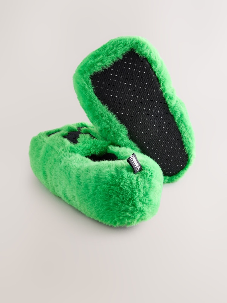 Green Minecraft Novelty Slippers - Image 5 of 5 Green Minecraft Novelty Slippers - Image 5 of 5