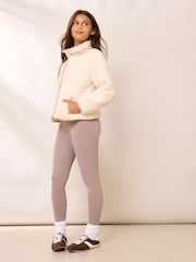 Lipsy Cream Leopard Trim Cosy Fleece (5-16yrs) - Image 3 of 6