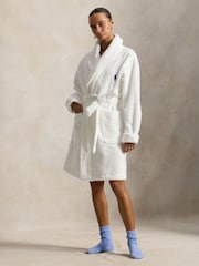 Polo Ralph Lauren White Shorts Bear Robe - Image 1 of 3
