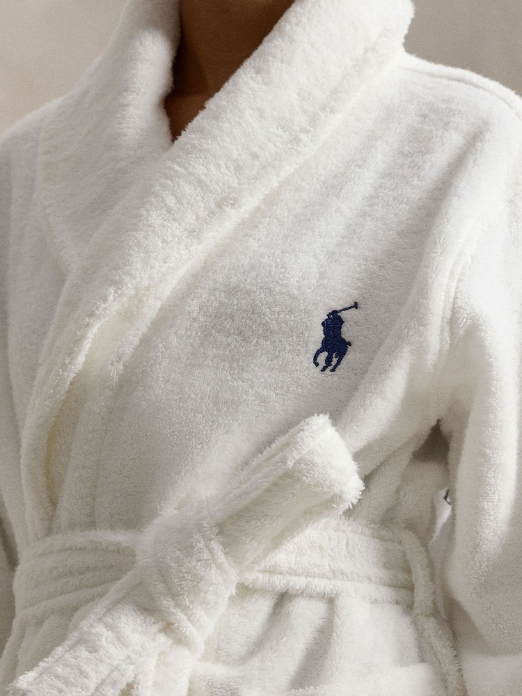 Polo Ralph Lauren White Shorts Bear Robe - Image 3 of 3