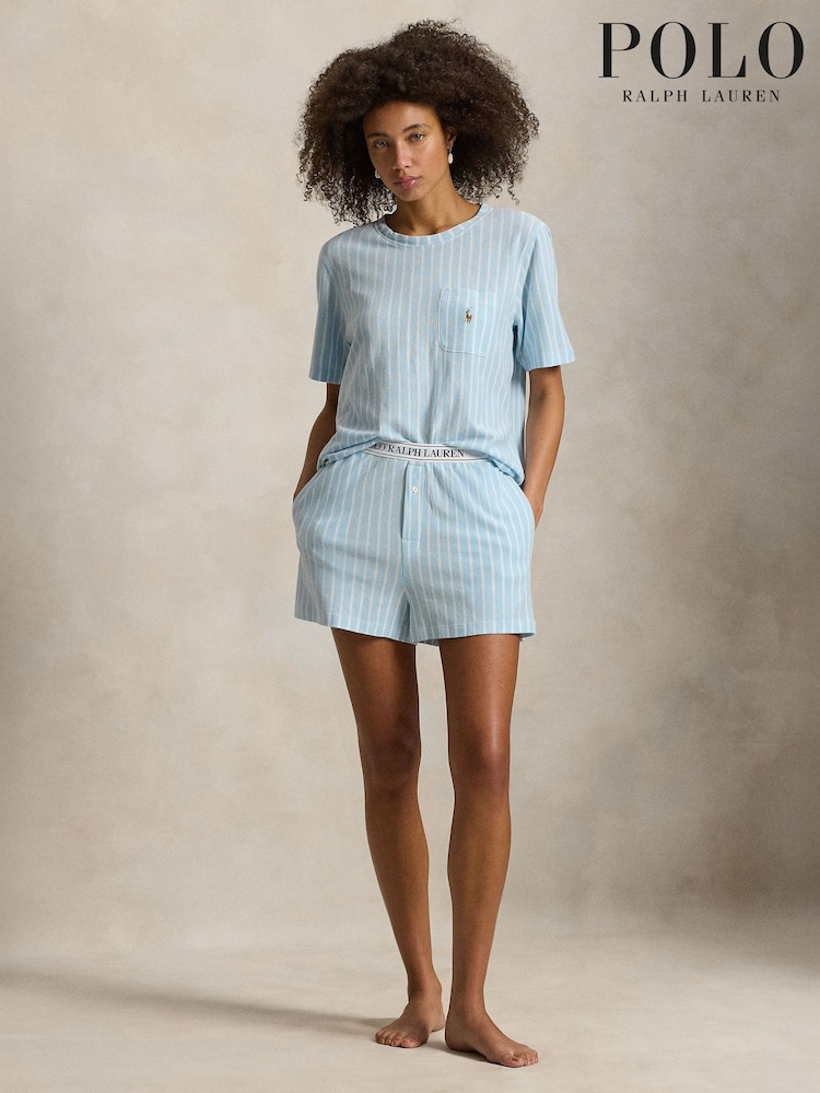 Polo Ralph Lauren Yellow Knits Shorts Sleeve Shorty Set - Image 6 of 6