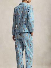 Polo Ralph Lauren Blue Madison Pyjamas Set Allover Bear - Image 2 of 3