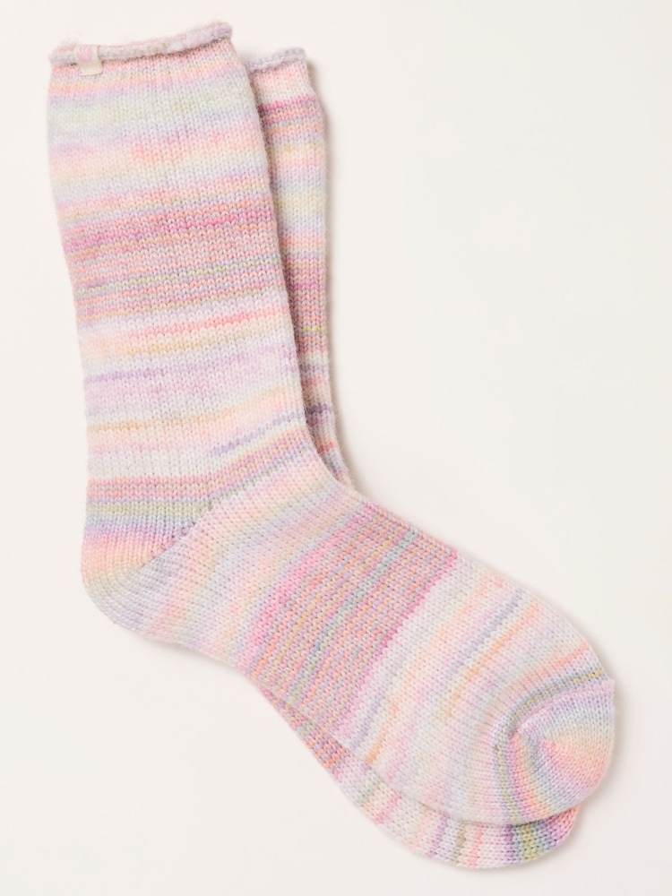 FatFace Multi Colour Striped Boot Socks - Image 1 of 2 FatFace Multi Colour Striped Boot Socks - Image 1 of 2