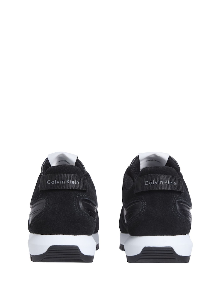 Calvin Klein Black Toothy Runner Laceup Mix Sneakers - Image 2 of 3