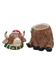 Widdop Highland Cow Ceramic Cookie Jar - Image 3 of 3