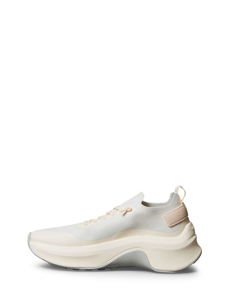 Calvin Klein Natural Mesh Chunky Runner Sock Trainers - Image 2 of 6 Calvin Klein Natural Mesh Chunky Runner Sock Trainers - Image 2 of 6