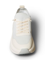 Calvin Klein Natural Mesh Chunky Runner Sock Trainers - Image 5 of 6