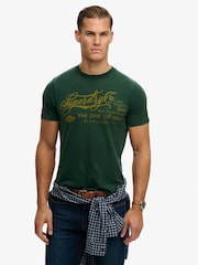 Superdry Green Industry Worker Relaxed T-Shirt - Image 1 of 5