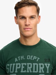 Superdry Green Vintage Prep Relaxed T-Shirt - Image 3 of 5