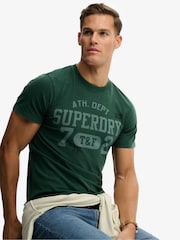 Superdry Green Vintage Prep Relaxed T-Shirt - Image 4 of 5