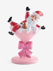 Red Christmas Santa Cocktail Bathroom Ornament - Image 3 of 5