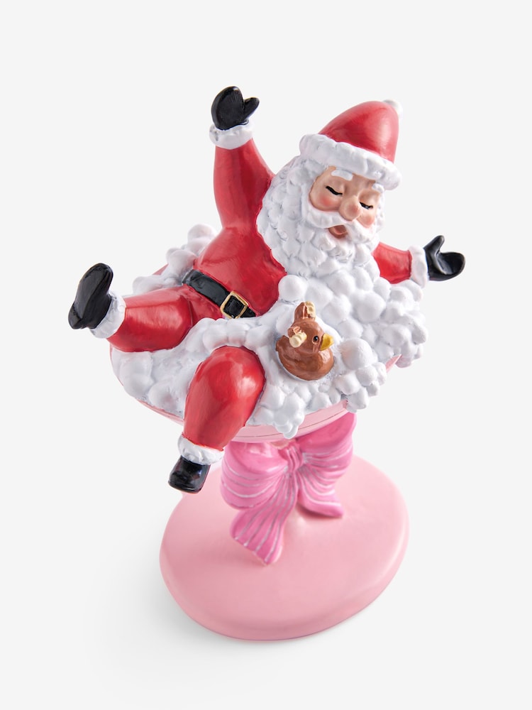 Red Christmas Santa Cocktail Bathroom Ornament - Image 5 of 5