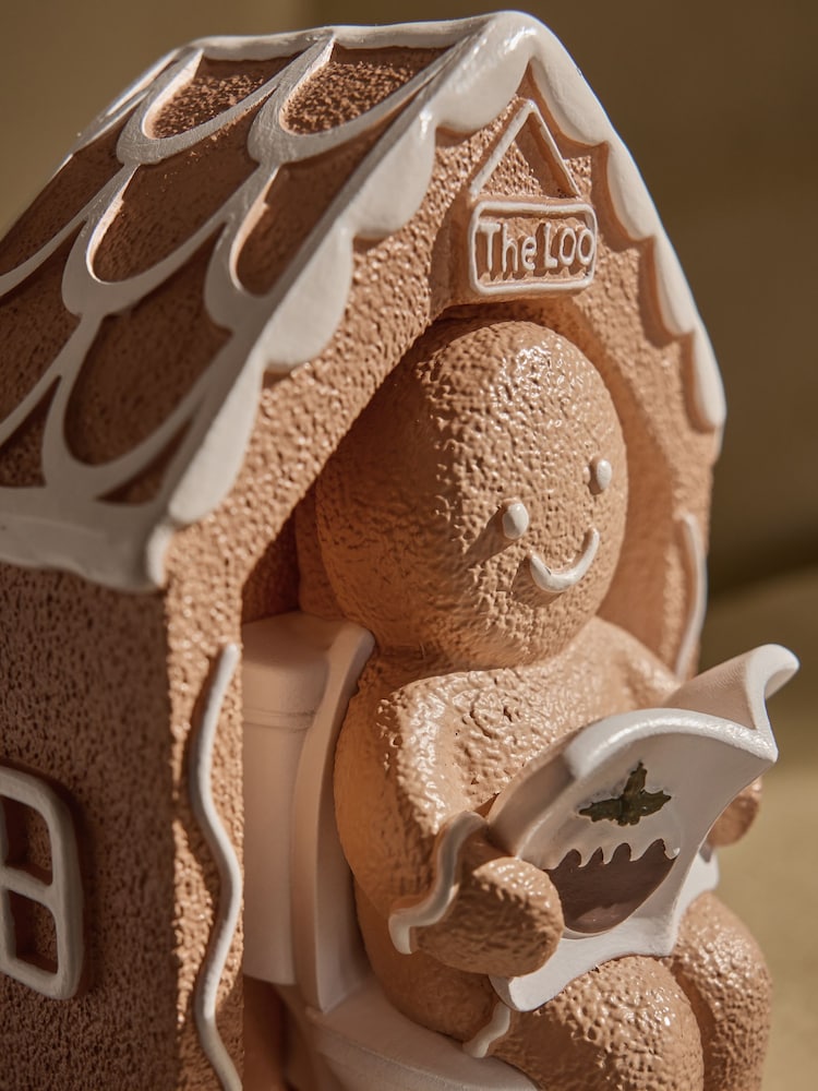 Natural Christmas Gingerbread Bathroom Ornament - Image 2 of 5