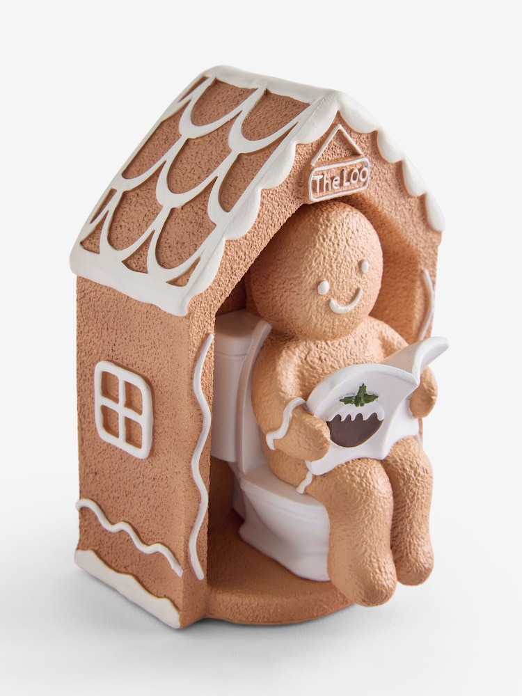 Natural Christmas Gingerbread Bathroom Ornament - Image 5 of 5