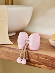 Pink Bow Bathroom Ornament - Image 1 of 4