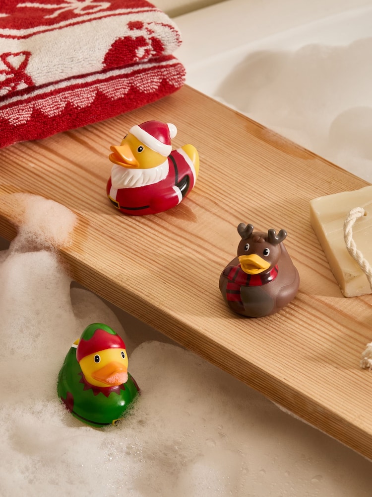 Multi Set of 4 Christmas Bath Toys - Image 1 of 3 Multi Set of 4 Christmas Bath Toys - Image 1 of 3
