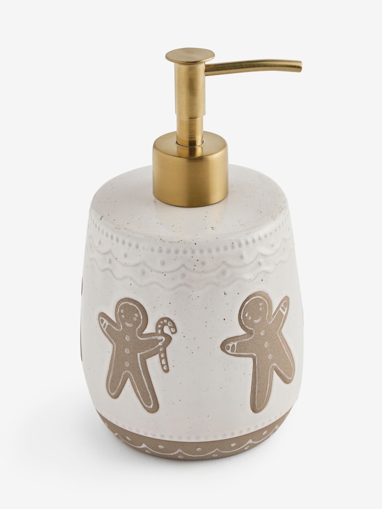 Natural Christmas Gingerbread Soap Dispenser - Image 3 of 3