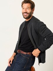 FatFace Rye Black Crew Neck Knitted Jumper - Image 3 of 5