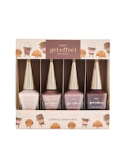 Set of 4 Coffee Shop Date Gel Effect Nail Polish Gift Set - Image 6 of 6