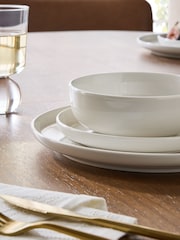 12 Piece White Moderna Dinner Set - Image 3 of 5