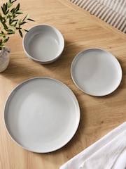 12 Piece Grey Moderna Dinner Set - Image 2 of 5