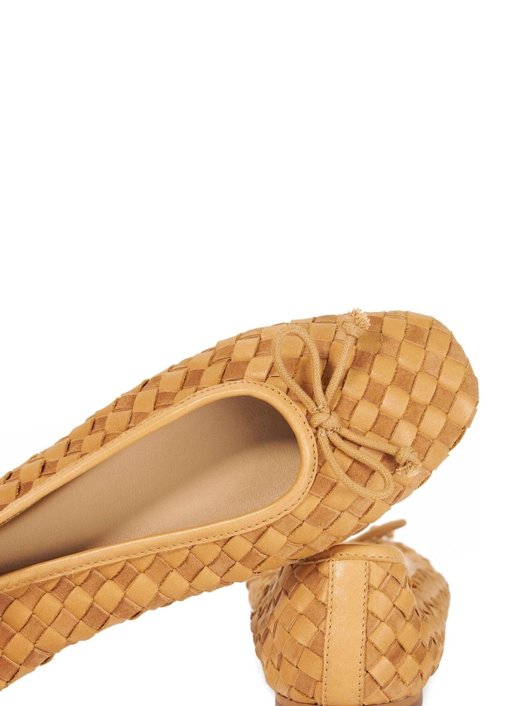 Dune London Brown Heat Ballet Pumps - Image 5 of 5