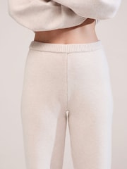 LOVALL Natural Soft Knit Wide Leg Trousers - Image 4 of 6