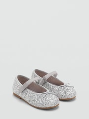 Mango Silver Ballet Pumps - Image 2 of 2