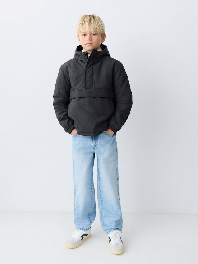 Mango Grey Padded Coat - Image 1 of 5