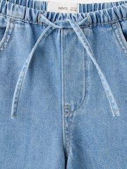 Mango Blue Tie Waist Jeans - Image 3 of 3