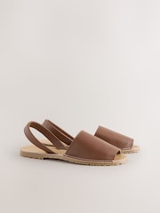 Lichtbruin - Slingback sandalen - Afbeelding 2 van 5