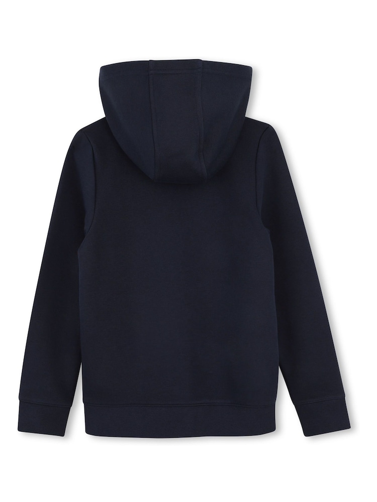 BOSS Logo Full Zip Hooded Cardigan - Imaginea 2 din 3 BOSS Logo Full Zip Hooded Cardigan - Imaginea 2 din 3