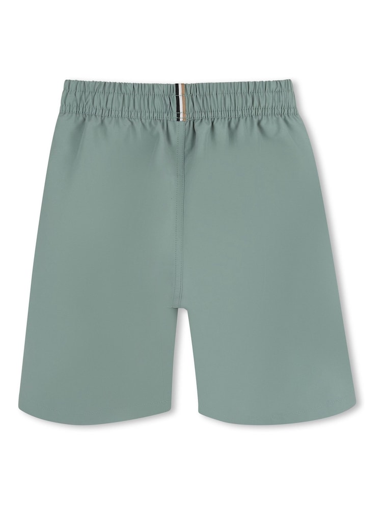 BOSS Green Leg Logo Swim Shorts - Image 2 of 3 BOSS Green Leg Logo Swim Shorts - Image 2 of 3