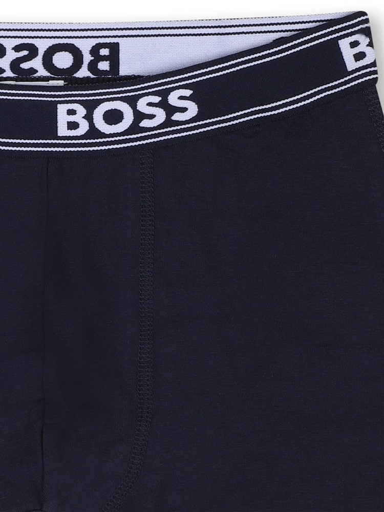 Schwarz - Boss Boxershorts mit Logo, 5er-Pack - Bild 6 von 6