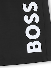 BOSS Black Ground Leg Logo Swim Shorts - Image 3 of 3