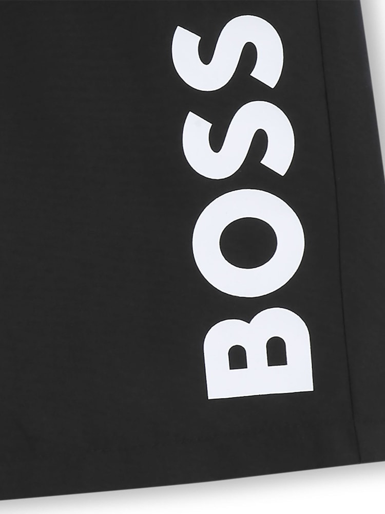 BOSS Black Ground Leg Logo Swim Shorts - Image 3 of 3 BOSS Black Ground Leg Logo Swim Shorts - Image 3 of 3