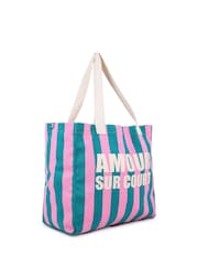Kids Around Pink Colourblock Stripe Hang Bag - Image 2 of 7