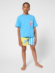 Kids Around Blue Lobster Summer Back Graphic Short Sleeve T-Shirt - Image 1 of 4