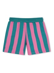 Kids Around Pink Colourblock Stripe Bermuda Shorts - Image 2 of 3