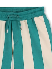 Kids Around Green Colourblock Stripe Bermuda Shorts - Image 2 of 4